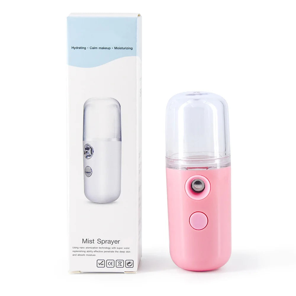 DewGlow USB Facial Mist Sprayer – Instant Hydration, Anytime, Anywhere