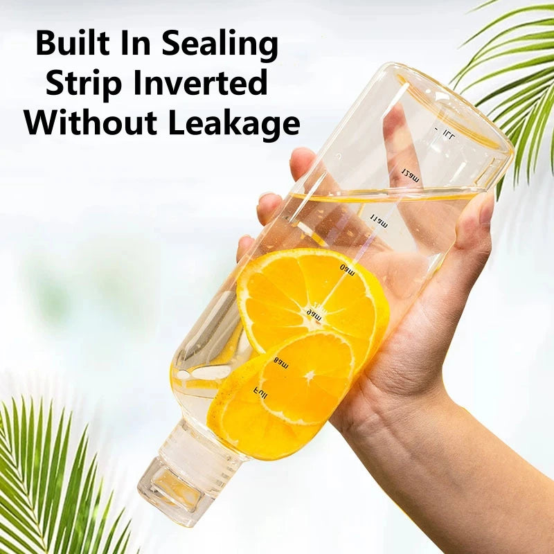 PureFlow Glass Water Bottle – Hydrate in Style, Anytime, Anywhere