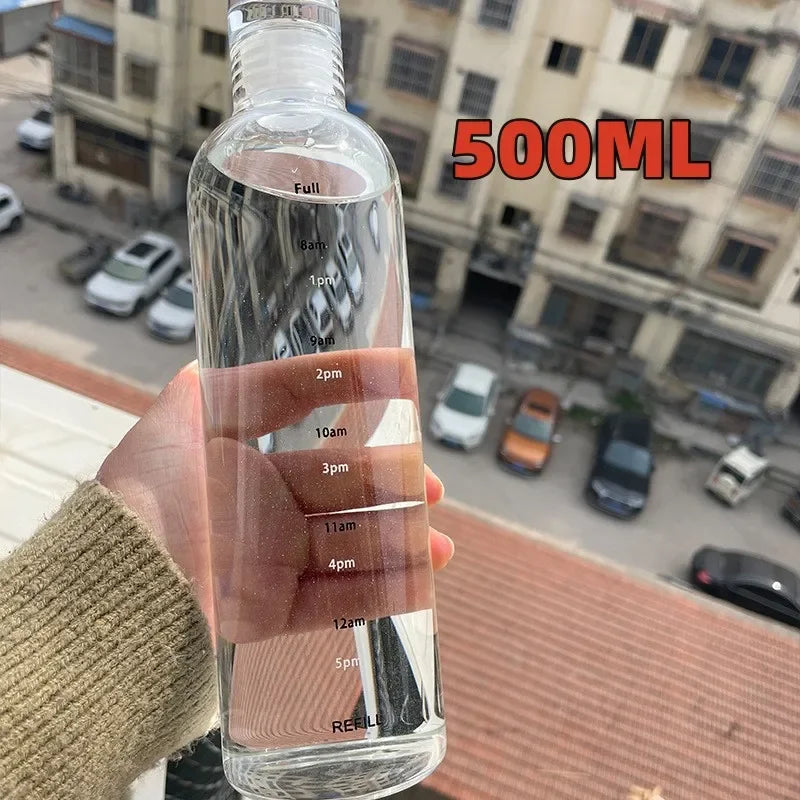 PureFlow Glass Water Bottle – Hydrate in Style, Anytime, Anywhere